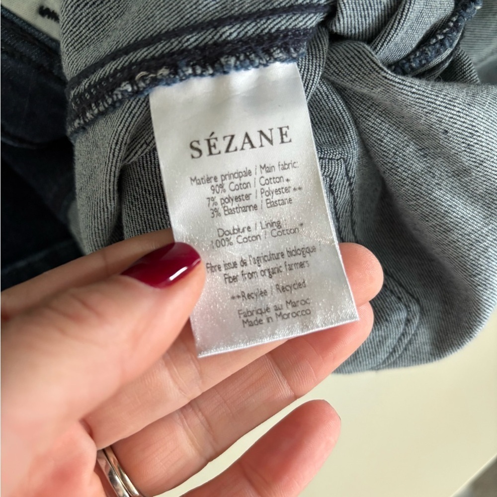 Sezane Classic Fit Dark Blue Jeans size 25 - Picture 10 of 10